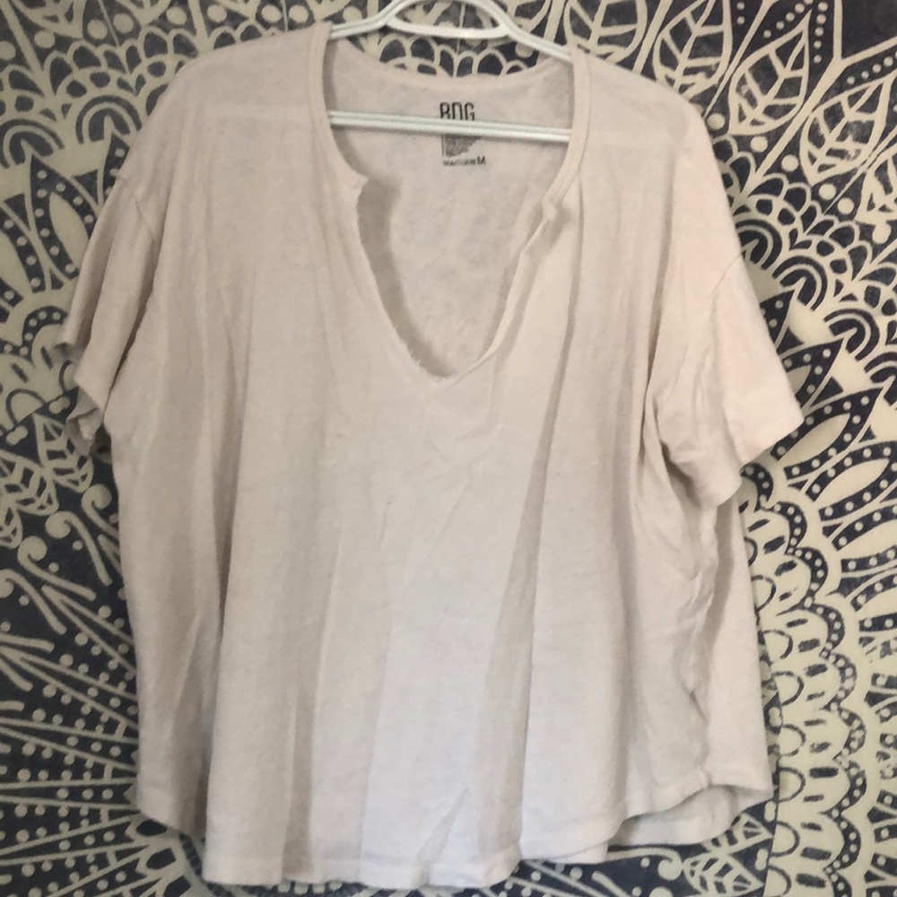 BDG Jamie split neck tee
